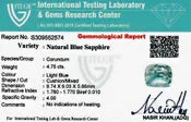 Blue Sapphire - 4.75 Carats