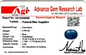 Blue Sapphire 11x9 MM - 4.48 Carats
