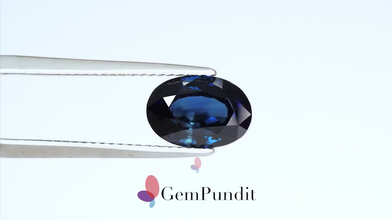 Deep Blue Sapphire - 3.36 Carats