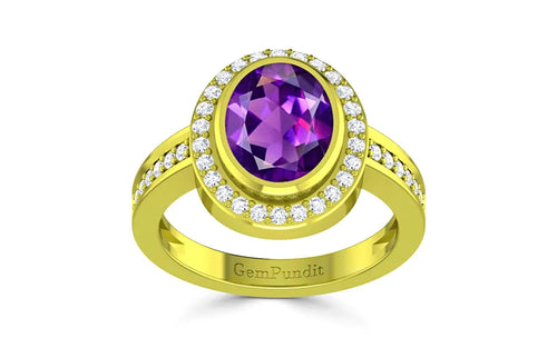 Amethyst Panchdhatu Ring (R1-Dazzle)